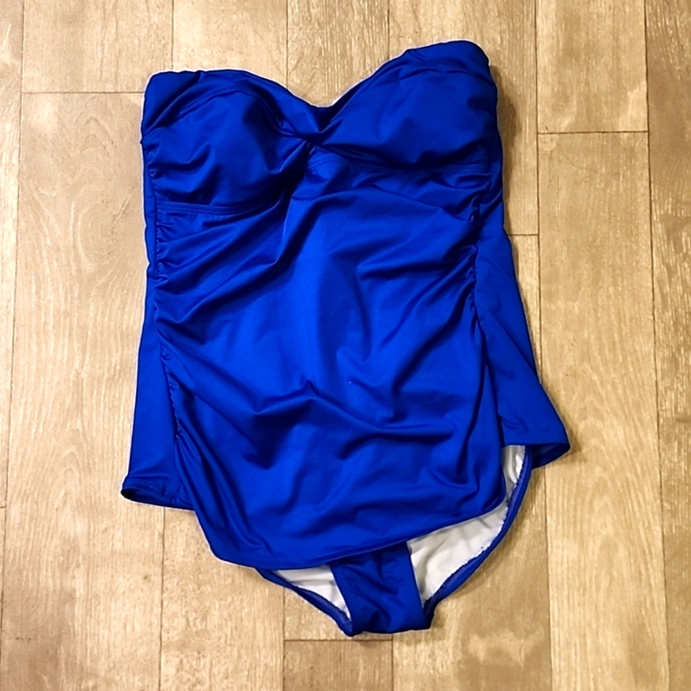 Royal blue 1pc swimsuit
